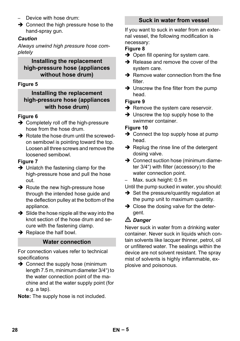 Karcher HDS 8-17-4M Classic EU User Manual | Page 28 / 468