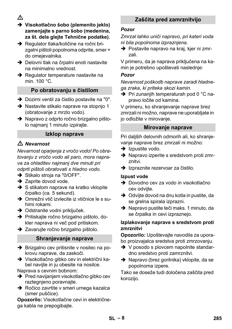 Karcher HDS 8-17-4M Classic EU User Manual | Page 285 / 468