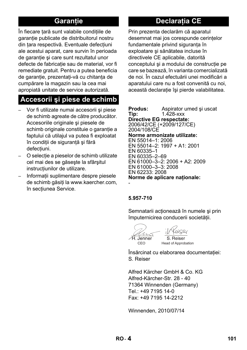 Karcher NT 27-1 Professional User Manual | Page 101 / 148