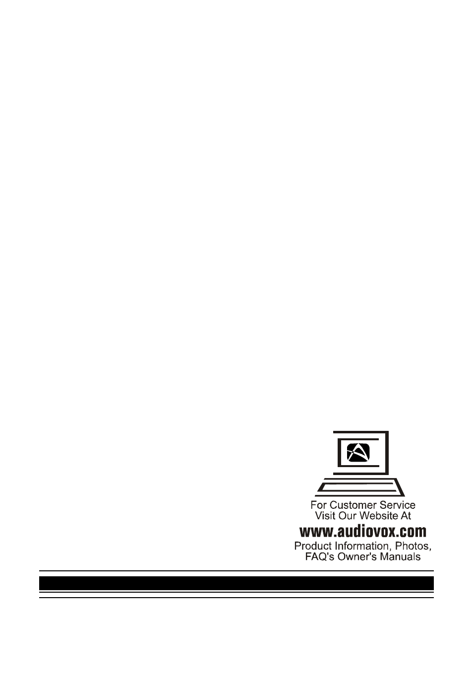 Audiovox D1500B User Manual | Page 30 / 30