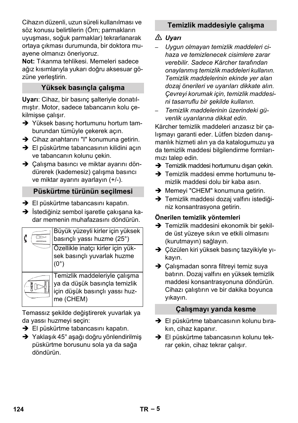 Karcher HD 5-15 C + FR User Manual | Page 124 / 280