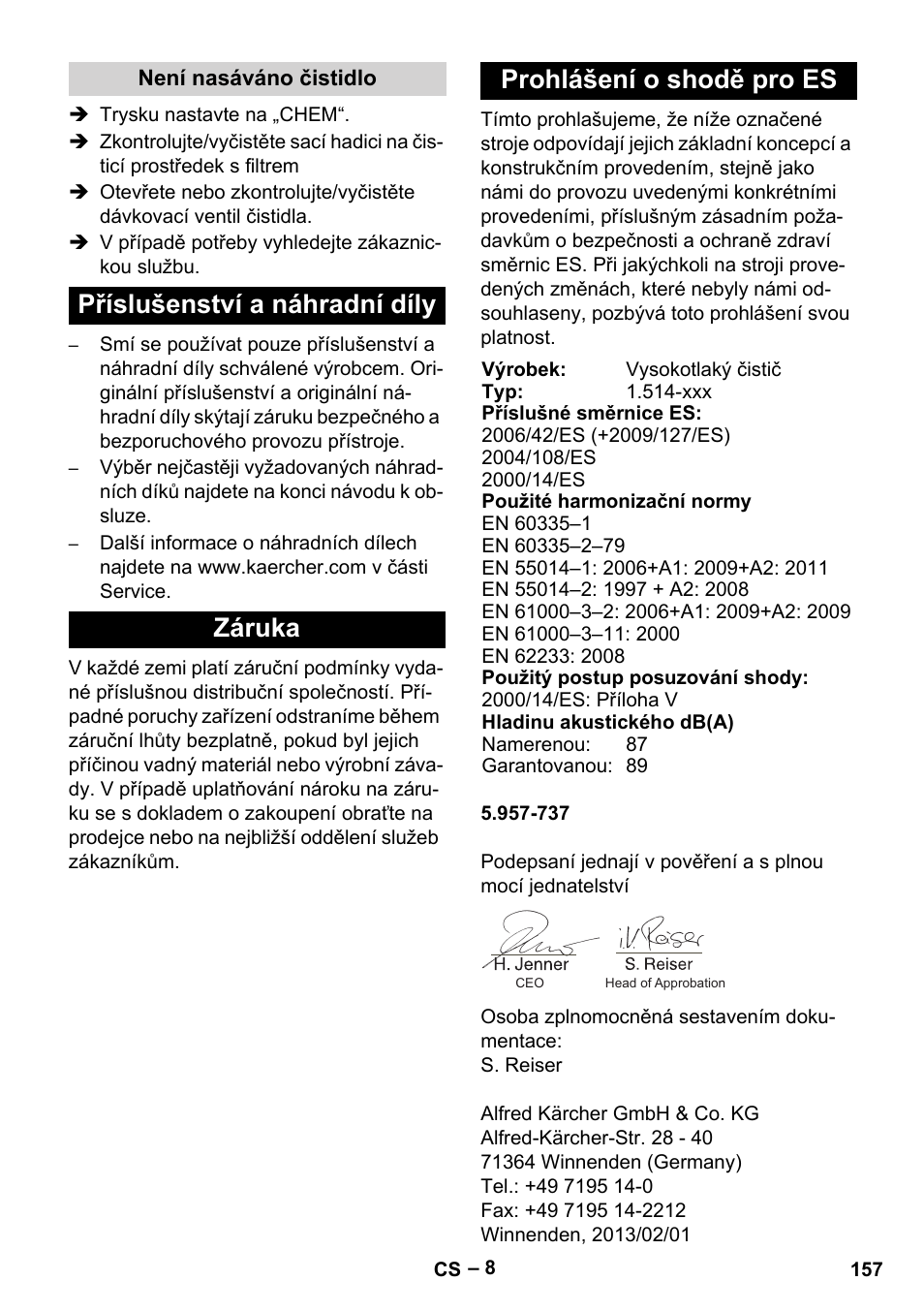 Karcher HD 5-15 C + FR User Manual | Page 157 / 280