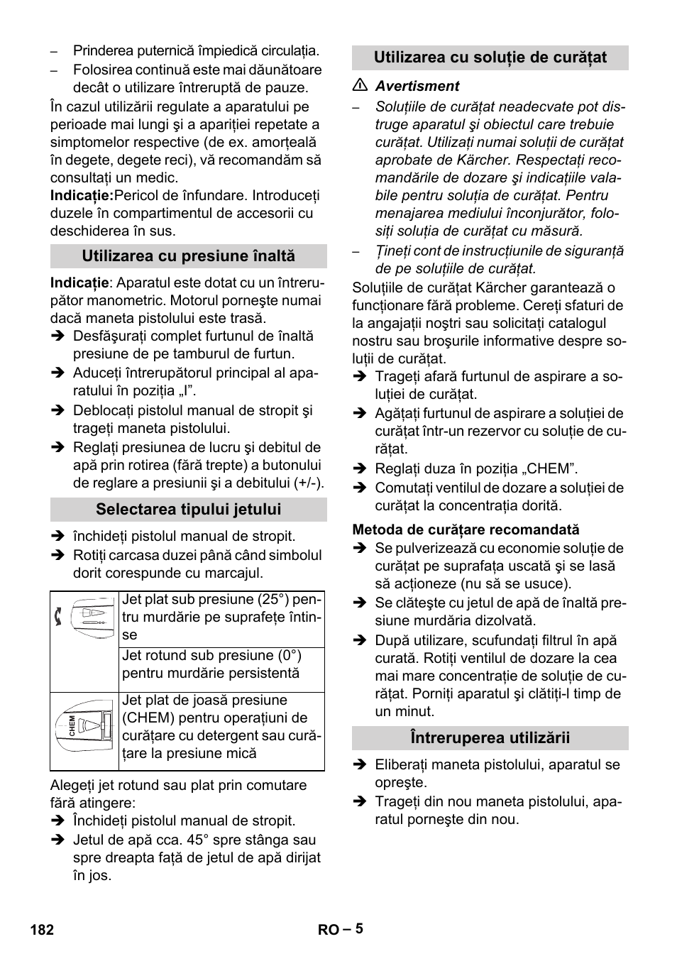 Karcher HD 5-15 C + FR User Manual | Page 182 / 280