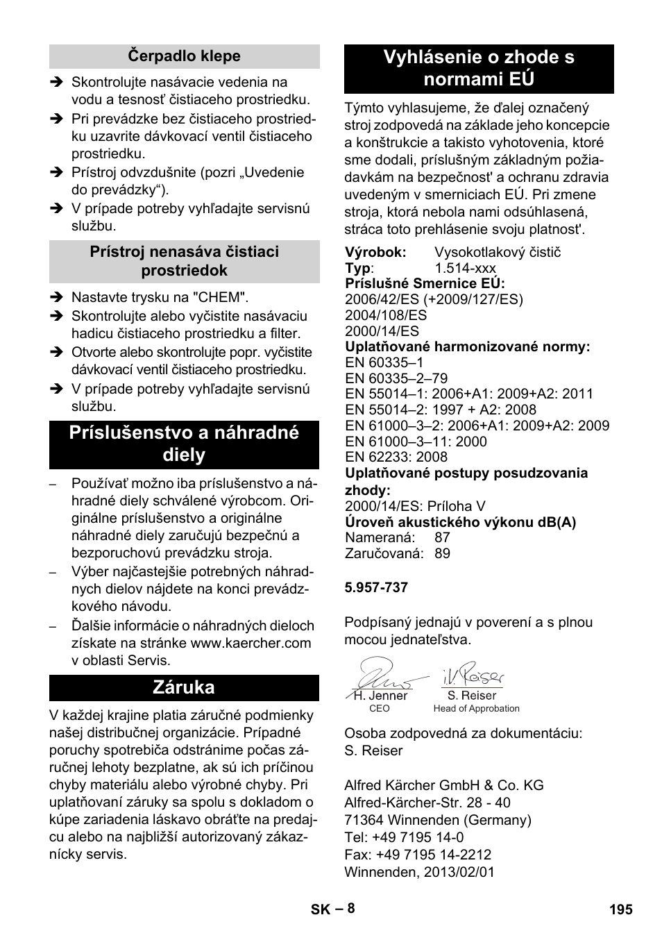 Karcher HD 5-15 C + FR User Manual | Page 195 / 280