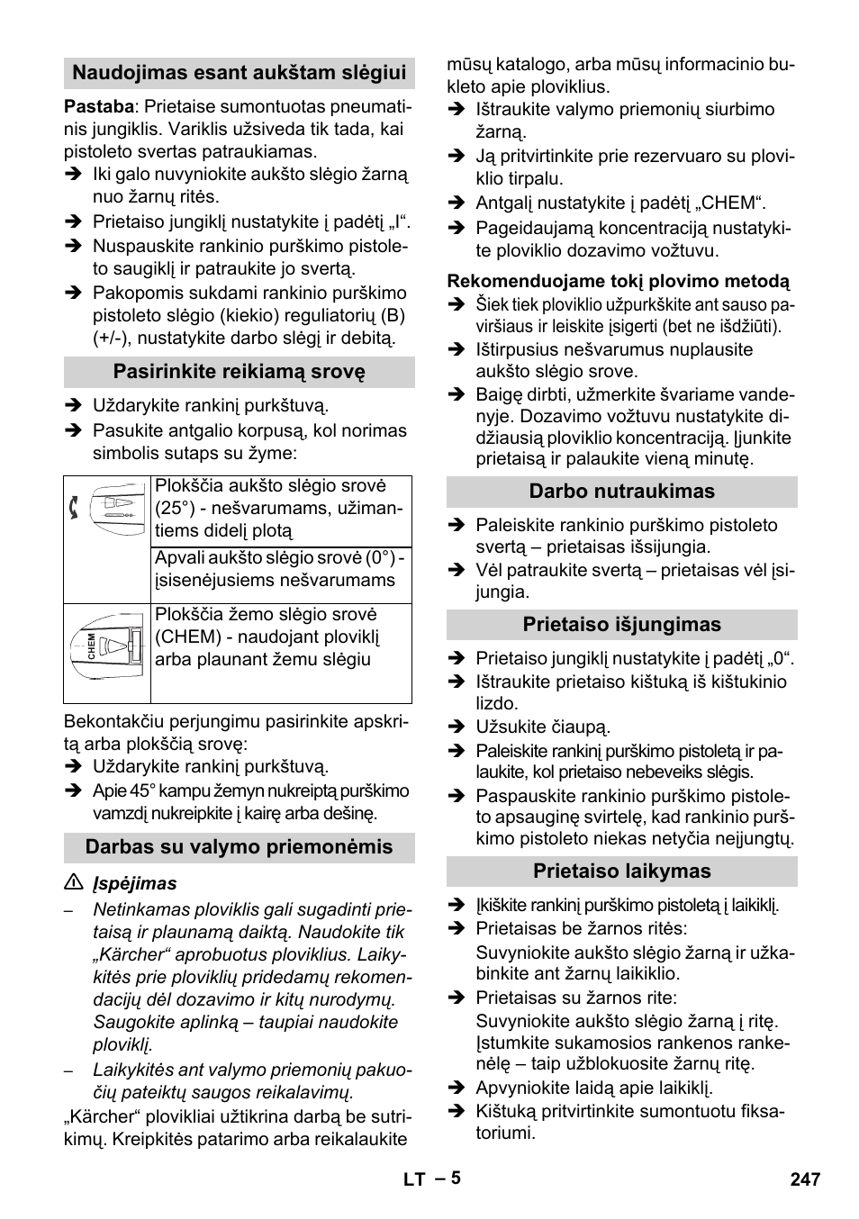 Karcher HD 5-15 C + FR User Manual | Page 247 / 280