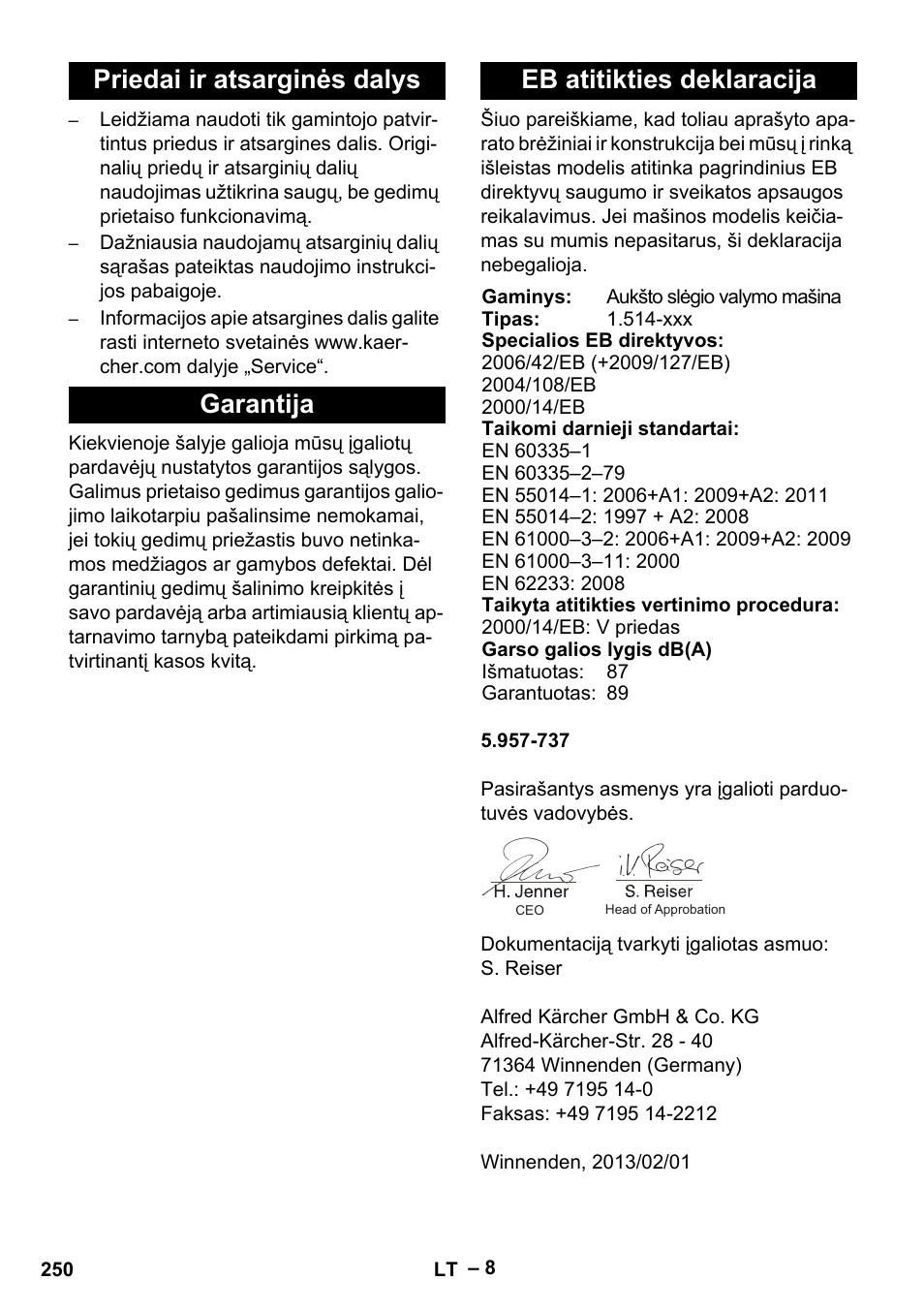 Karcher HD 5-15 C + FR User Manual | Page 250 / 280