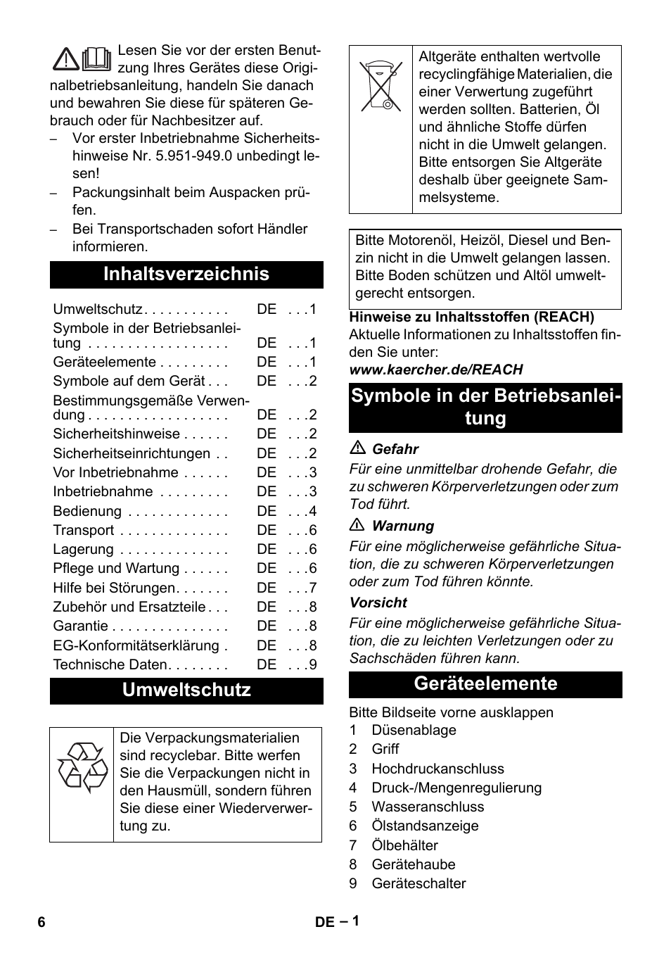 Karcher HD 5-15 C + FR User Manual | Page 6 / 280