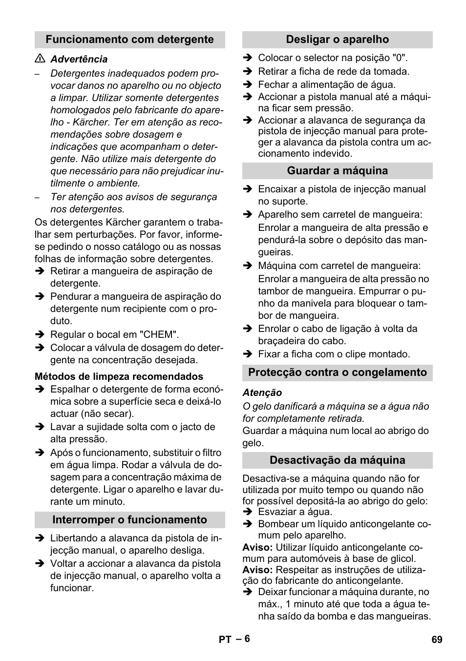 Karcher HD 5-15 C + FR User Manual | Page 69 / 280