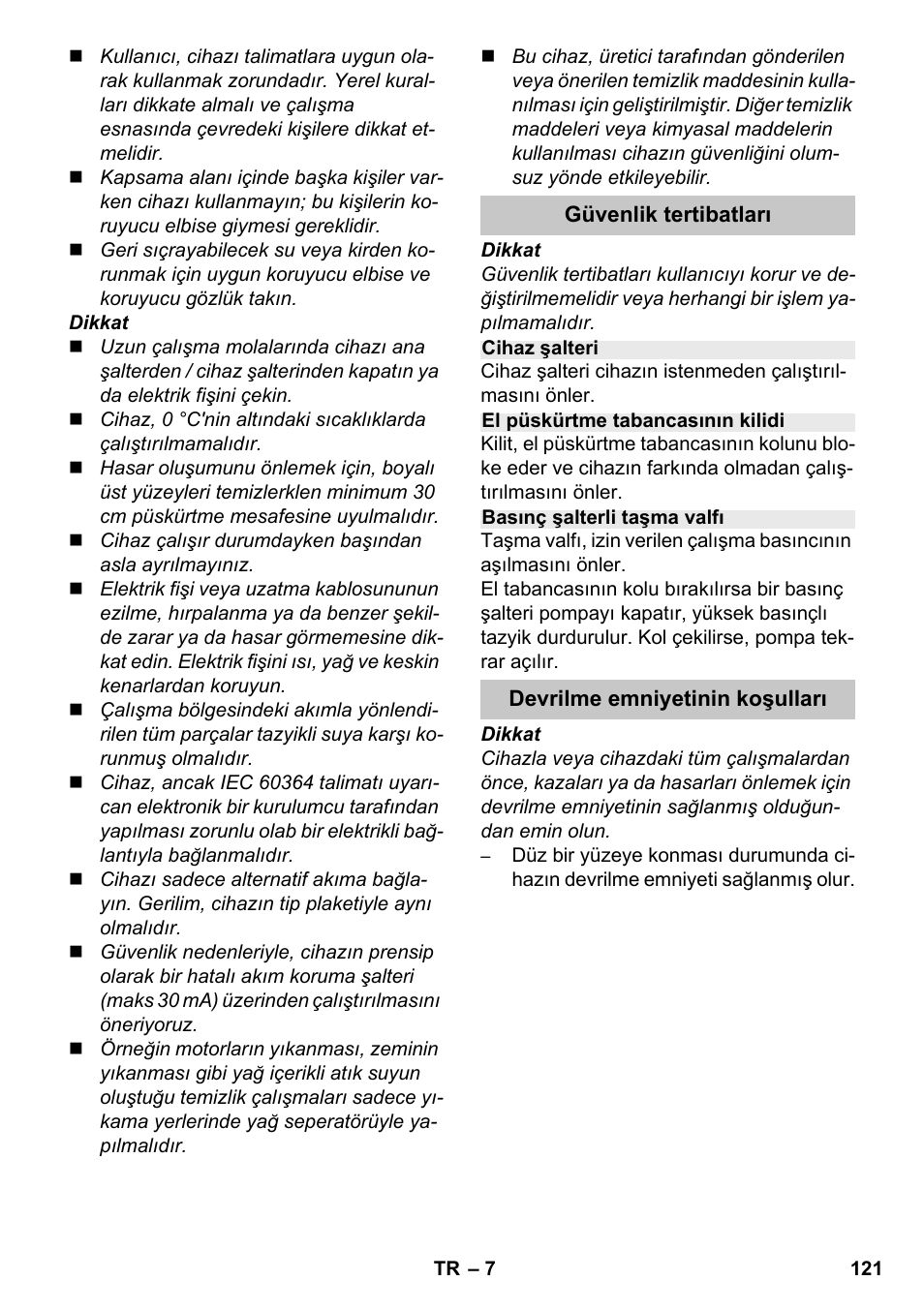 Karcher K 7 Premium eco!ogic Home User Manual | Page 121 / 264