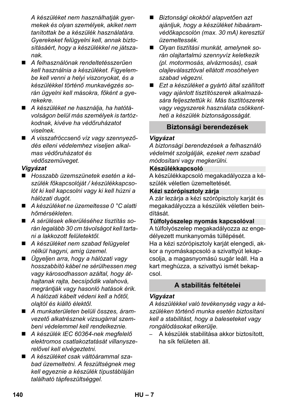 Karcher K 7 Premium eco!ogic Home User Manual | Page 140 / 264