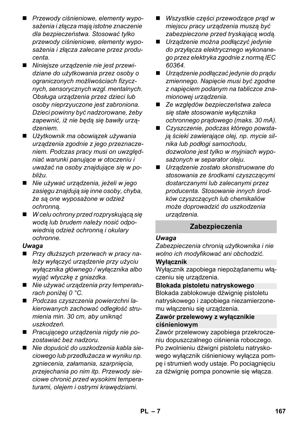 Karcher K 7 Premium eco!ogic Home User Manual | Page 167 / 264