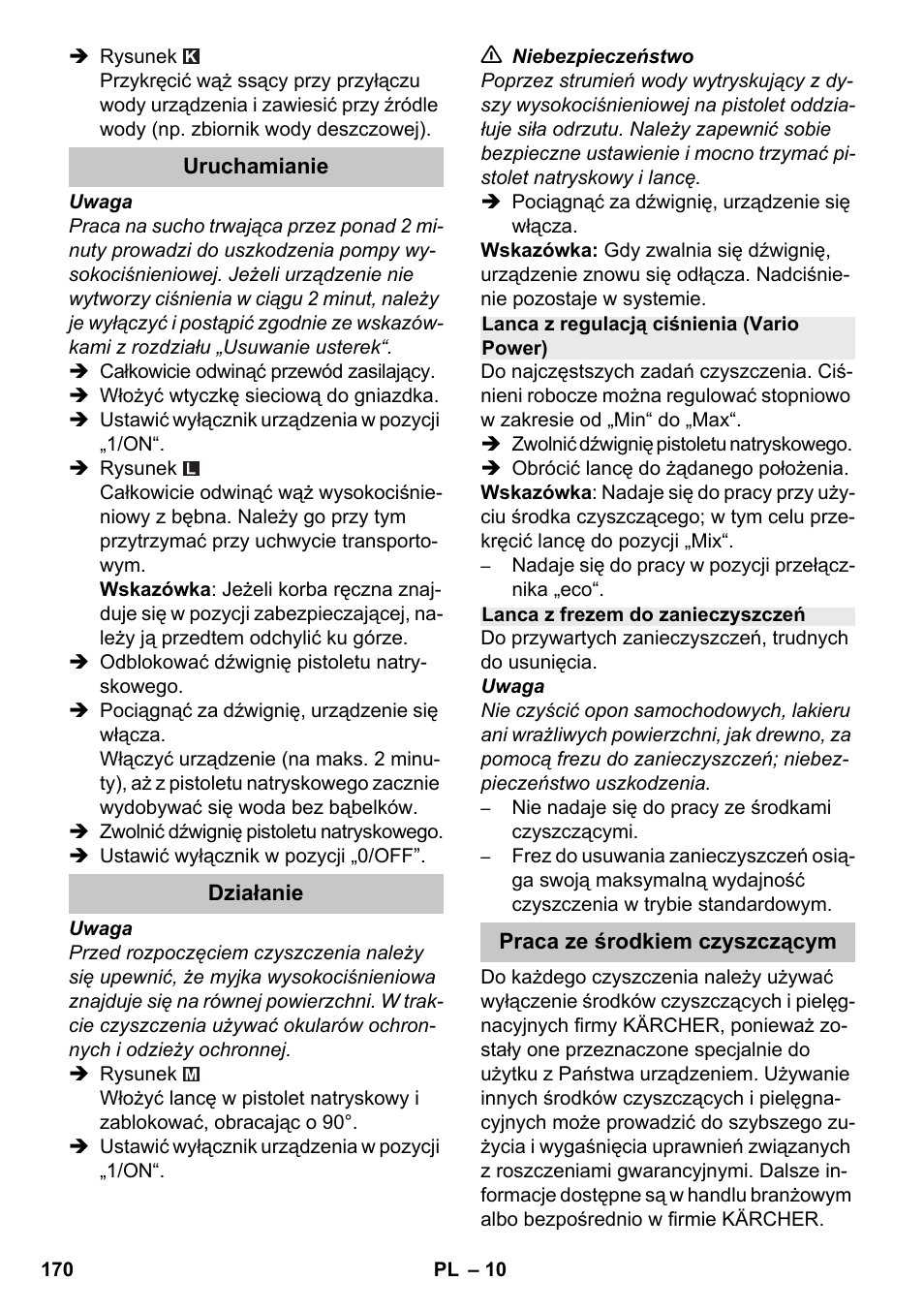 Karcher K 7 Premium eco!ogic Home User Manual | Page 170 / 264