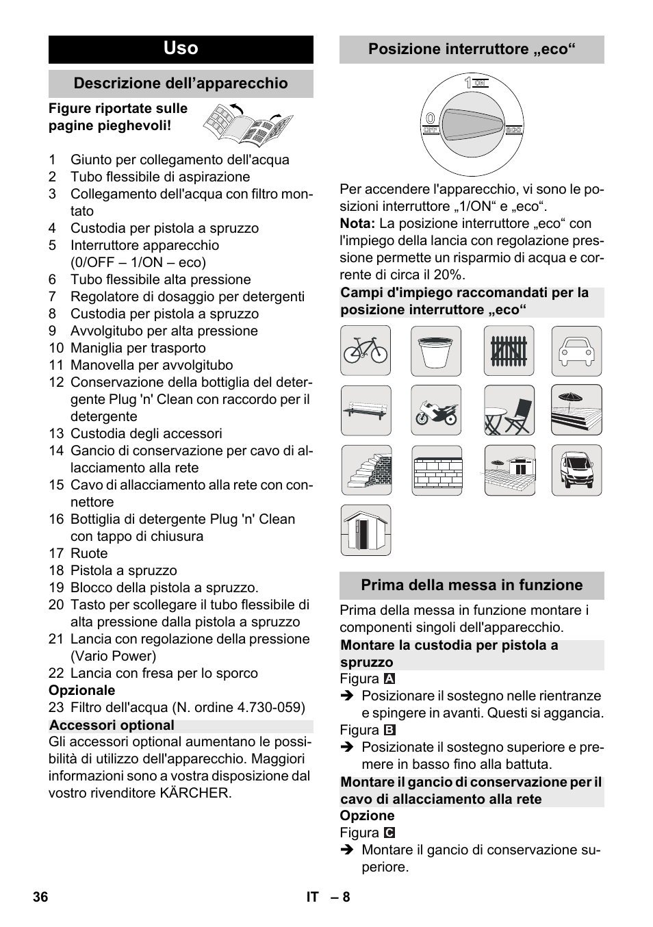 Karcher K 7 Premium eco!ogic Home User Manual | Page 36 / 264