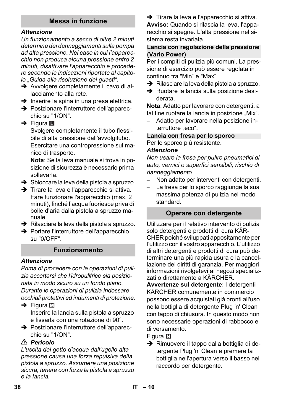 Karcher K 7 Premium eco!ogic Home User Manual | Page 38 / 264