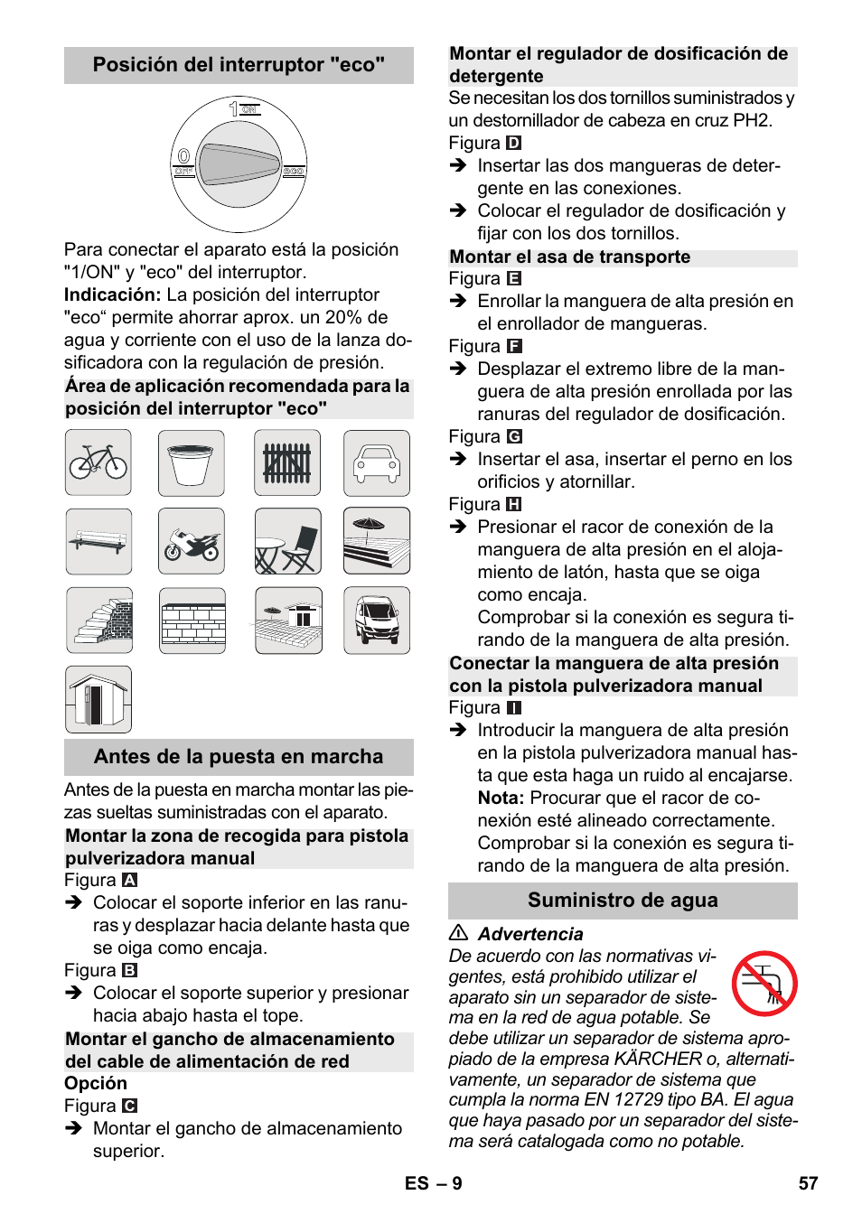 Karcher K 7 Premium eco!ogic Home User Manual | Page 57 / 264