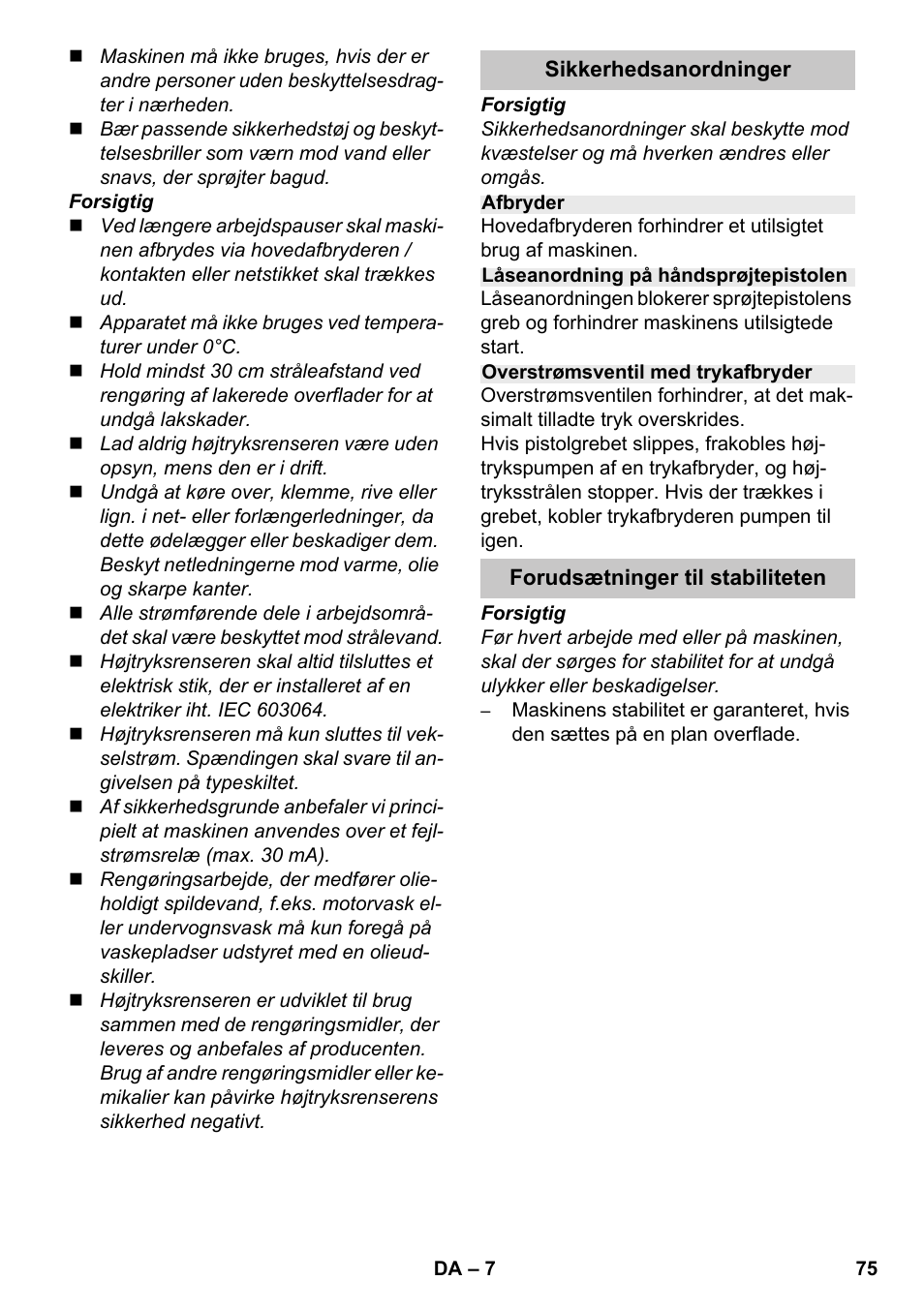 Karcher K 7 Premium eco!ogic Home User Manual | Page 75 / 264