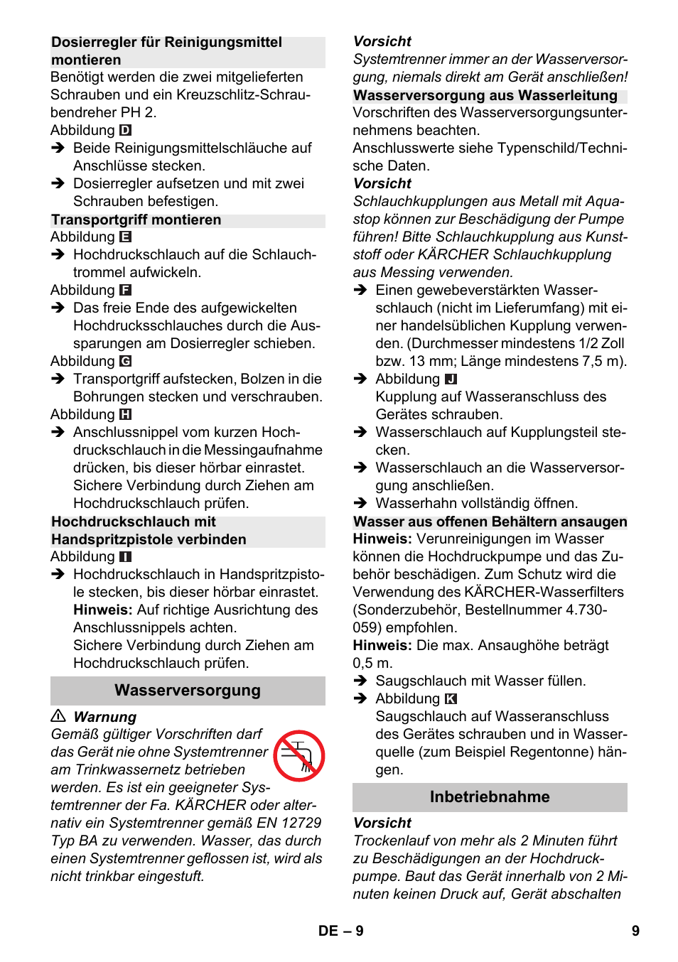 Karcher K 7 Premium eco!ogic Home User Manual | Page 9 / 264