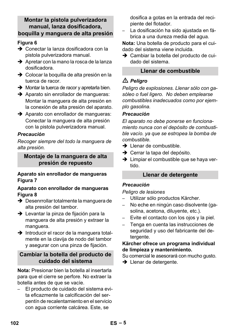 Karcher HDS 8-18-4 C User Manual | Page 102 / 496