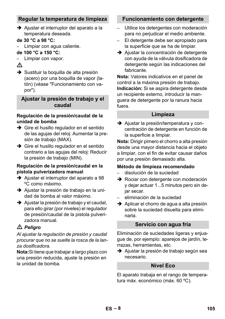 Karcher HDS 8-18-4 C User Manual | Page 105 / 496