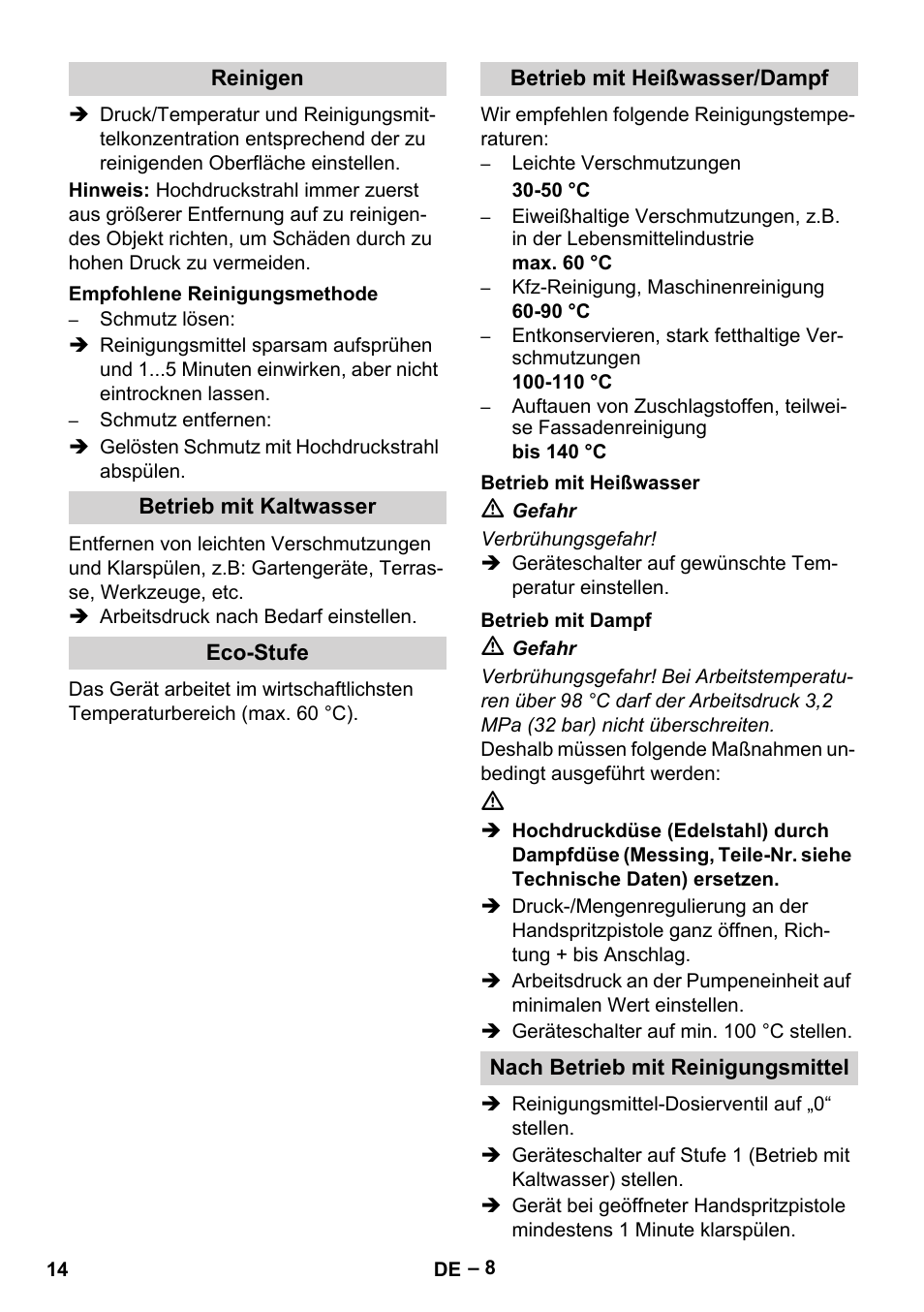 Karcher HDS 8-18-4 C User Manual | Page 14 / 496