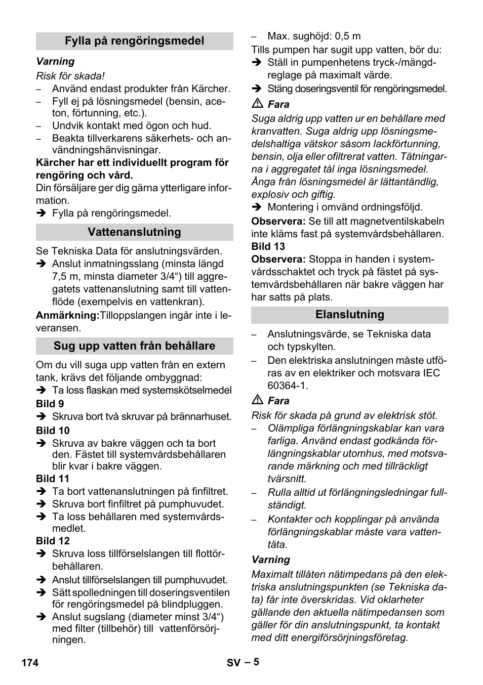 Karcher HDS 8-18-4 C User Manual | Page 174 / 496