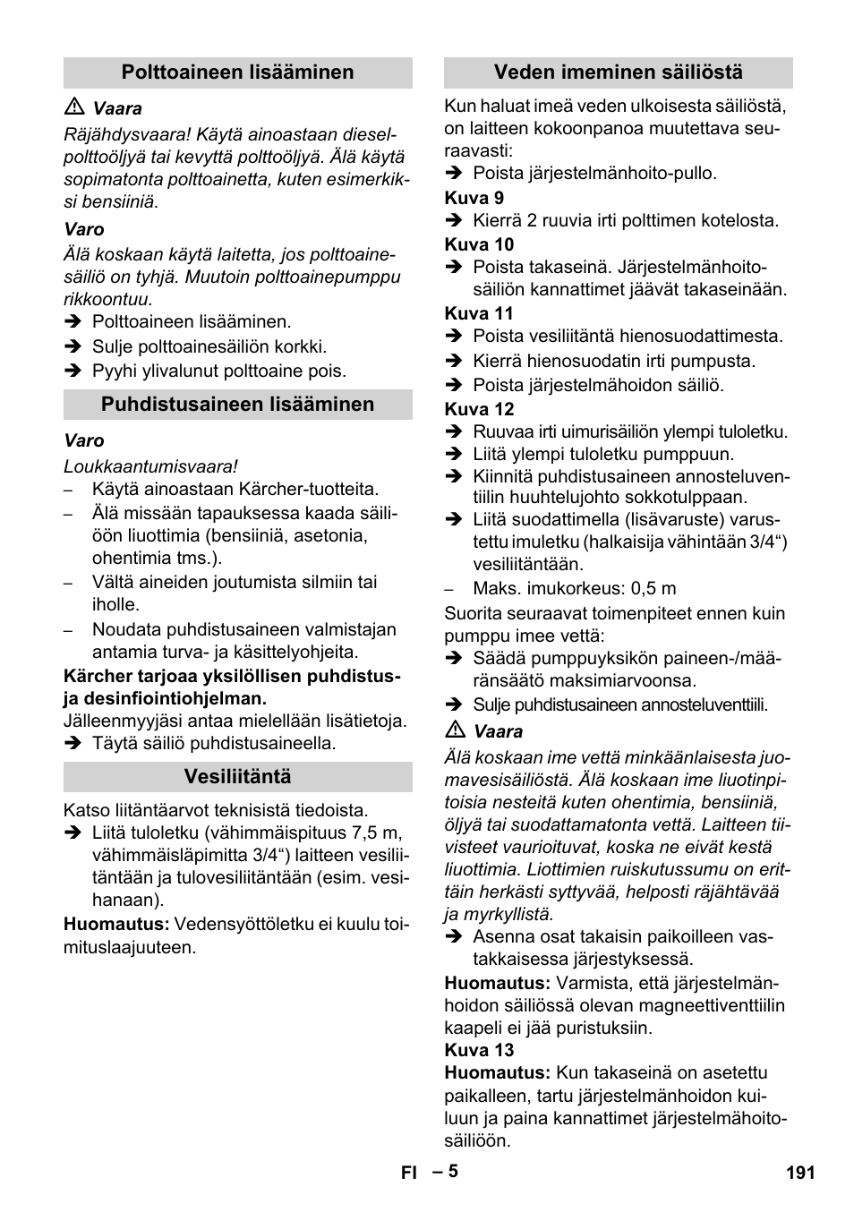 Karcher HDS 8-18-4 C User Manual | Page 191 / 496