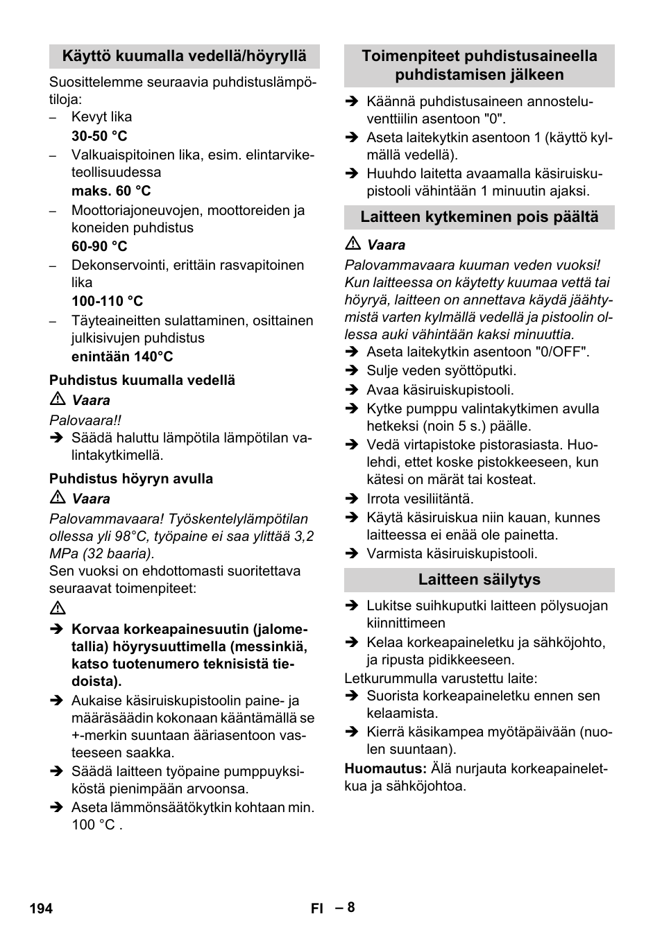 Karcher HDS 8-18-4 C User Manual | Page 194 / 496