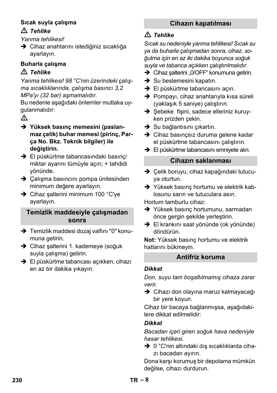 Karcher HDS 8-18-4 C User Manual | Page 230 / 496