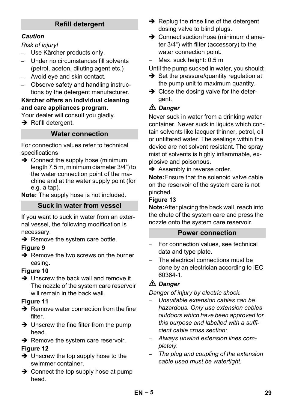 Karcher HDS 8-18-4 C User Manual | Page 29 / 496