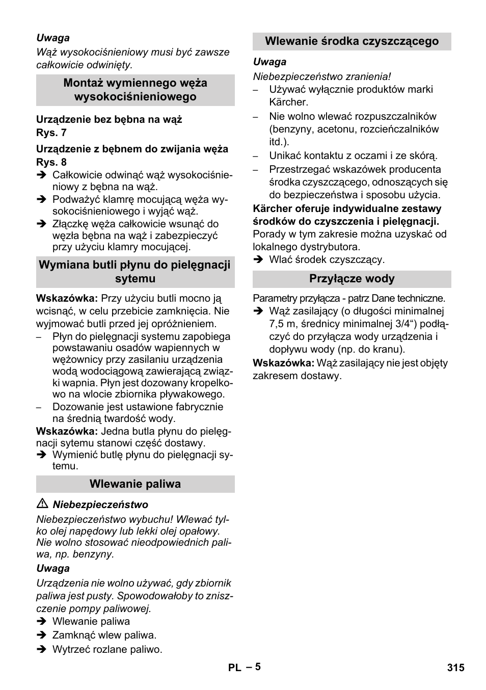 Karcher HDS 8-18-4 C User Manual | Page 315 / 496