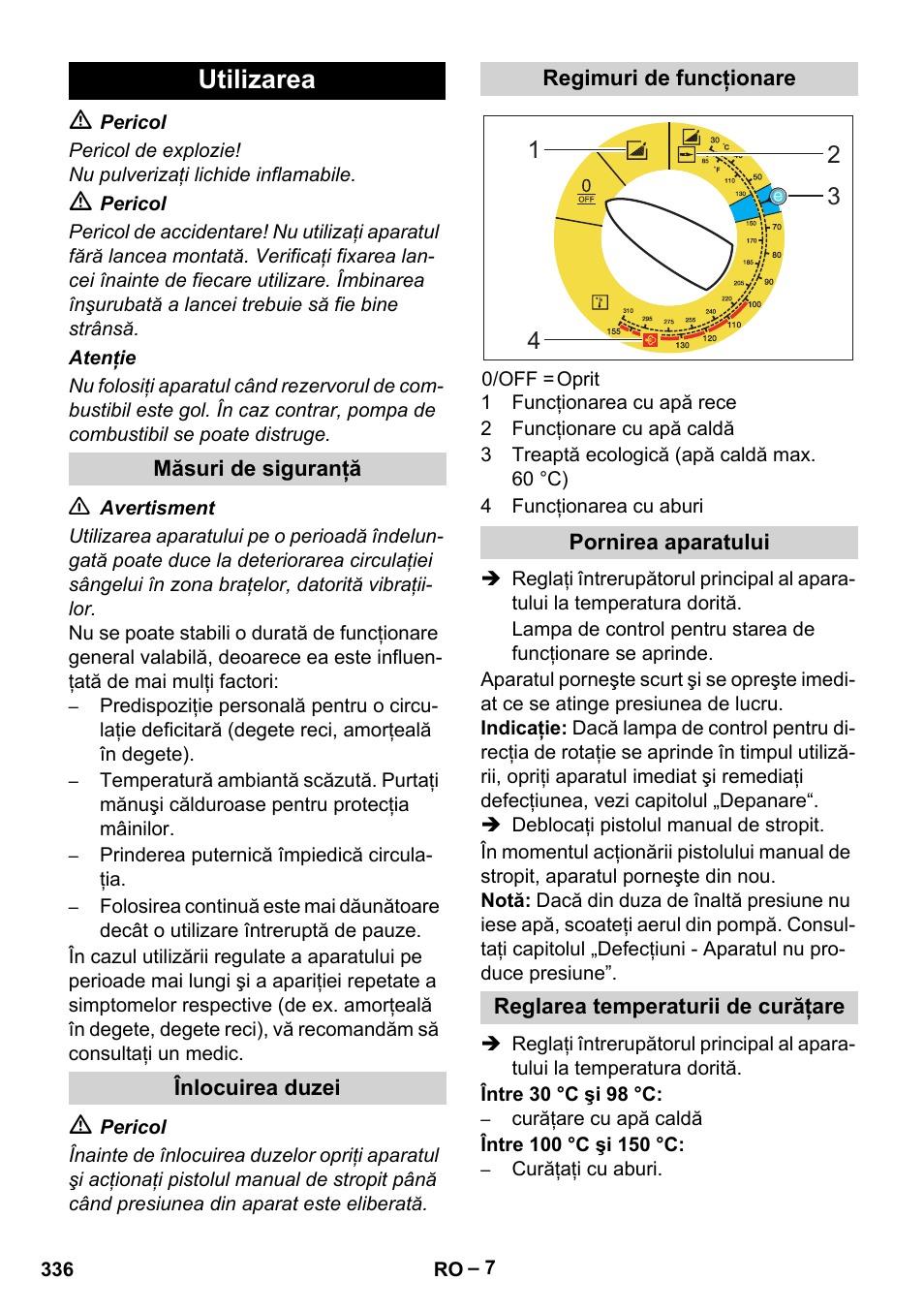 Utilizarea | Karcher HDS 8-18-4 C User Manual | Page 336 / 496