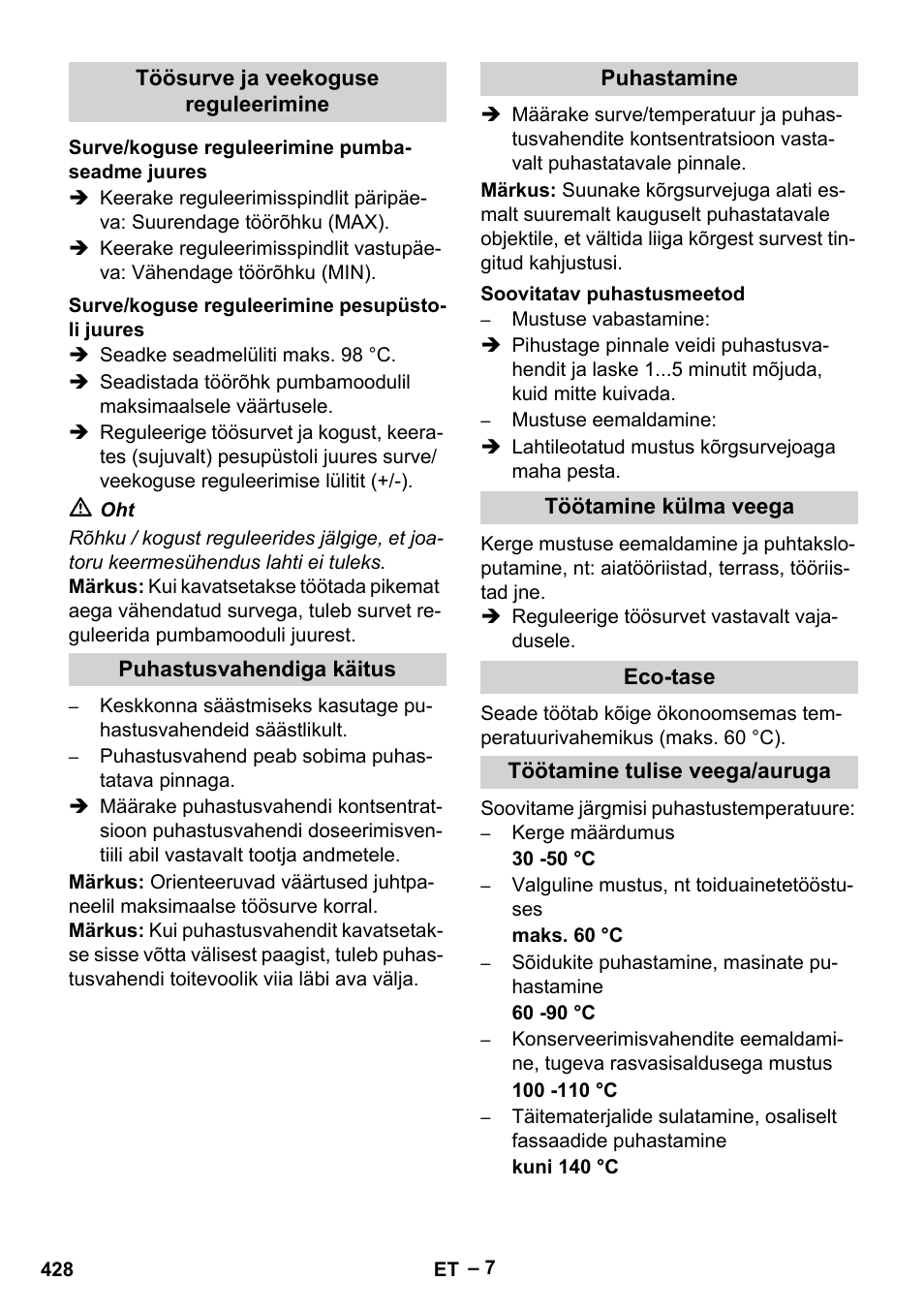 Karcher HDS 8-18-4 C User Manual | Page 428 / 496