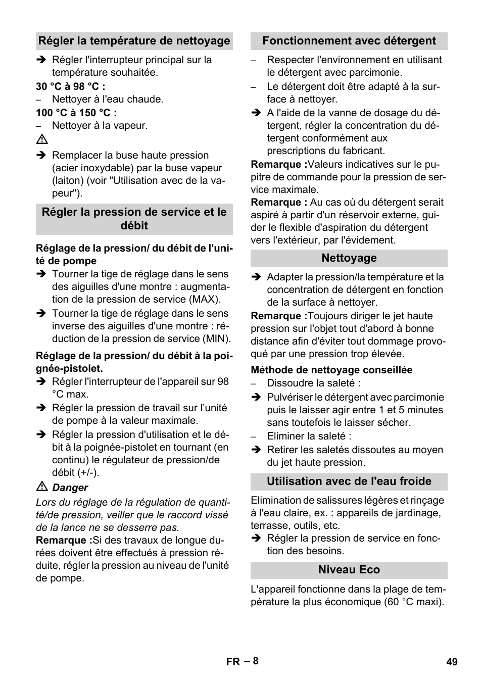 Karcher HDS 8-18-4 C User Manual | Page 49 / 496