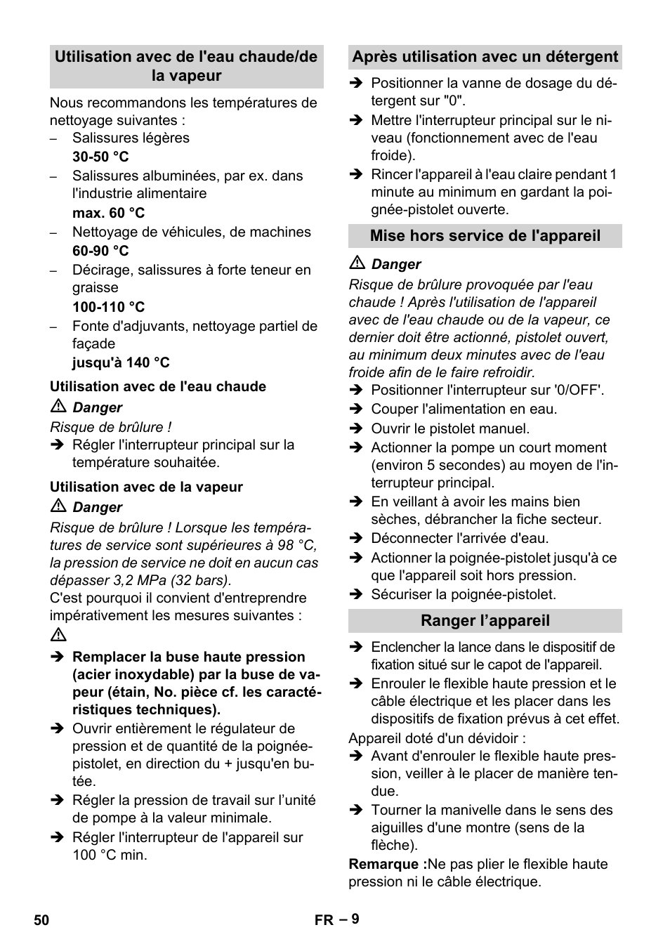 Karcher HDS 8-18-4 C User Manual | Page 50 / 496