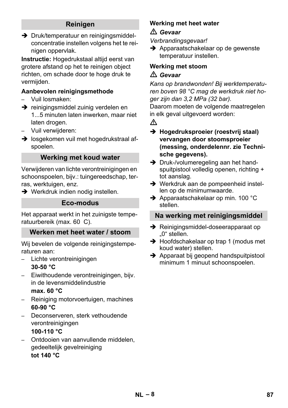 Karcher HDS 8-18-4 C User Manual | Page 87 / 496