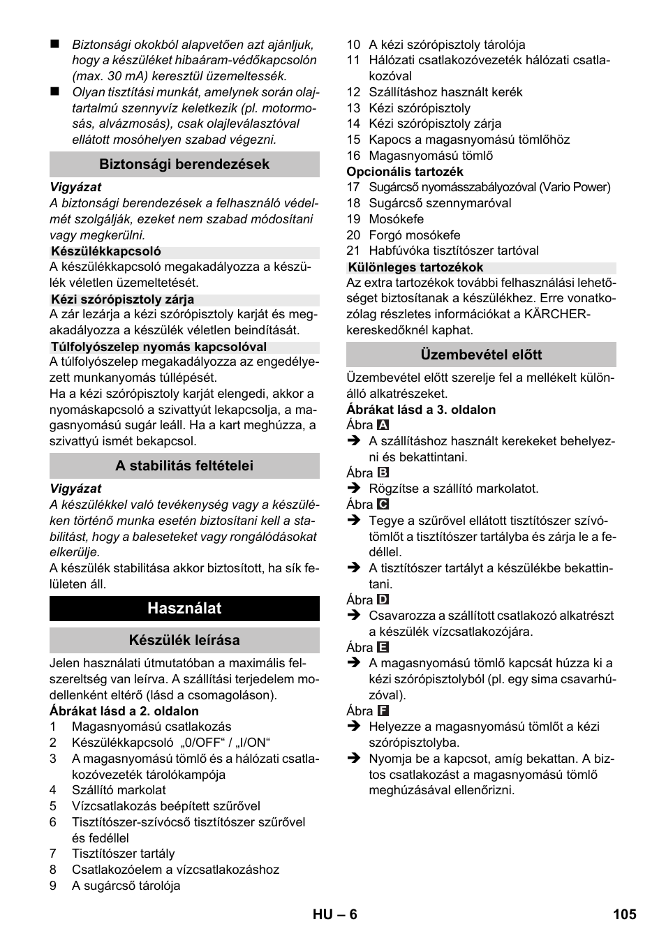 Karcher K 2 Premium User Manual | Page 105 / 196