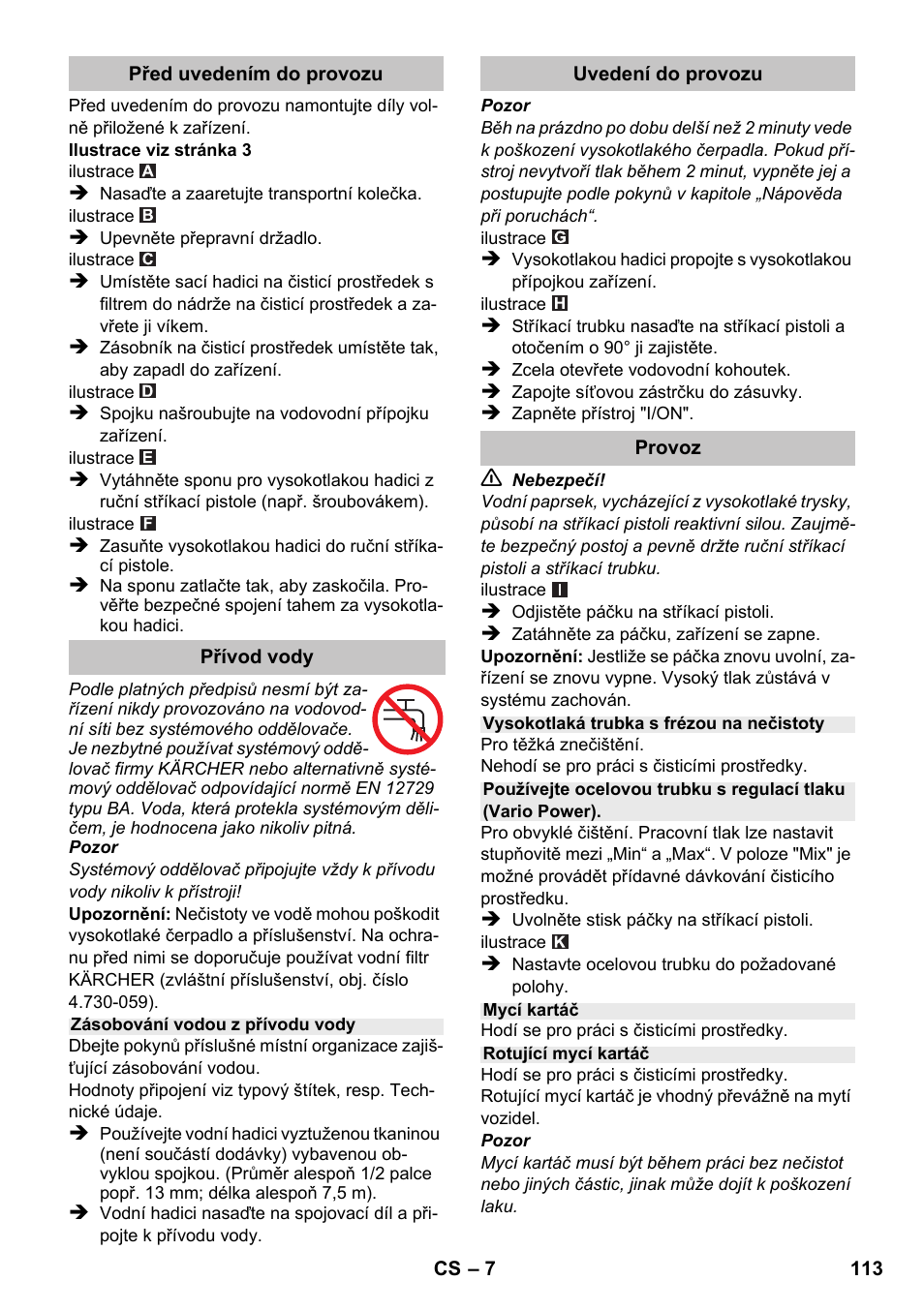 Karcher K 2 Premium User Manual | Page 113 / 196