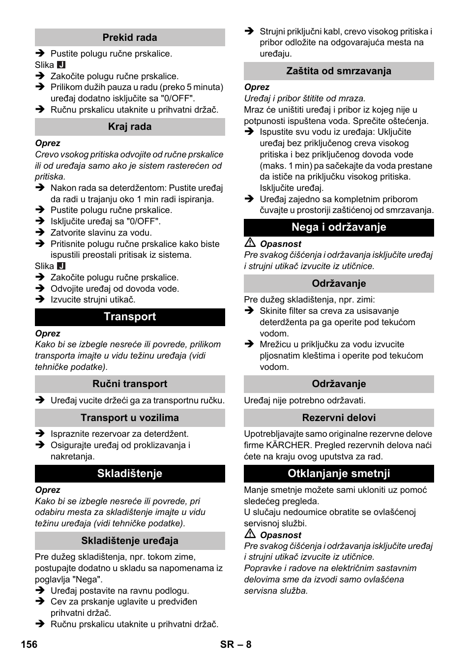 Karcher K 2 Premium User Manual | Page 156 / 196