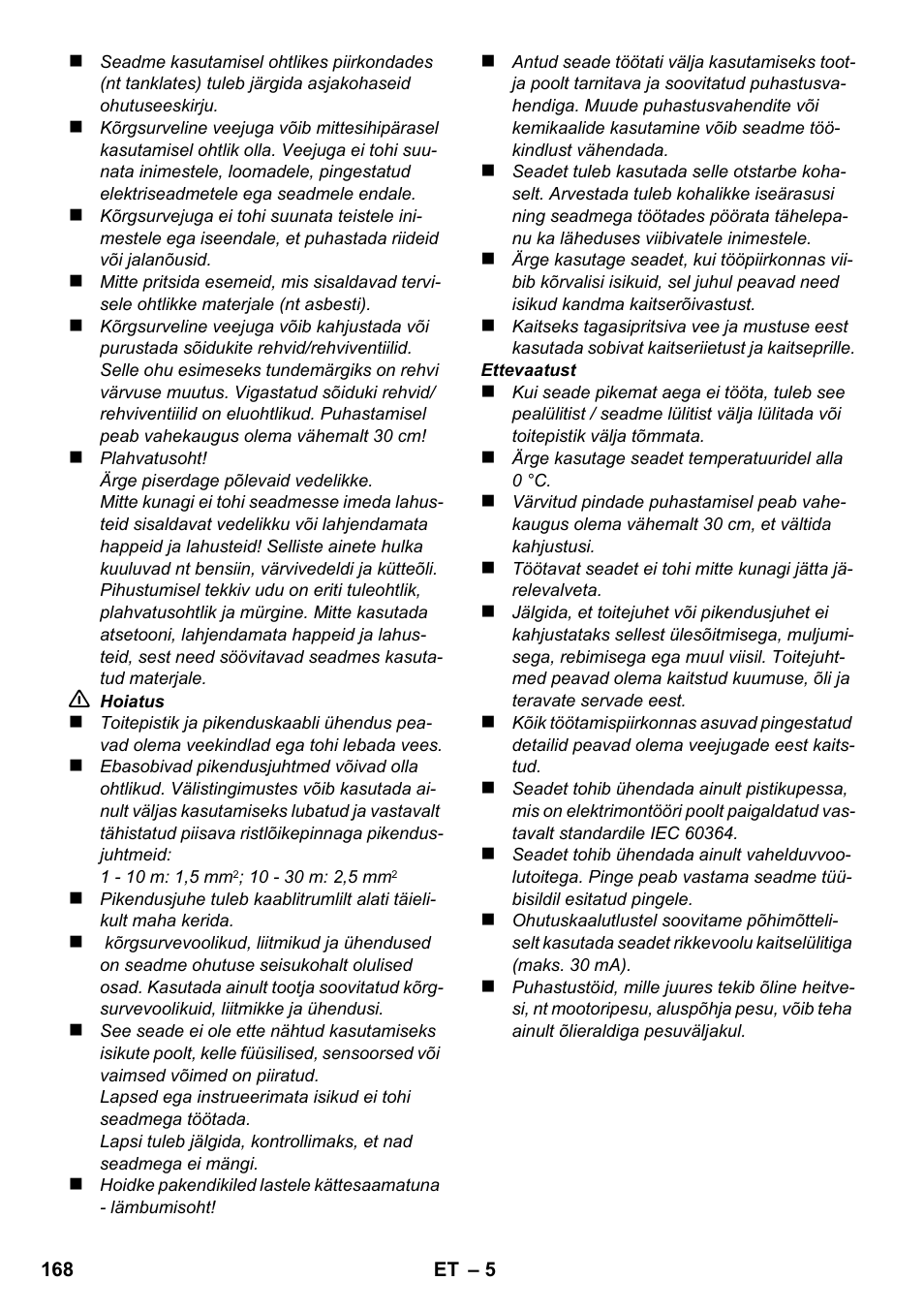 Karcher K 2 Premium User Manual | Page 168 / 196