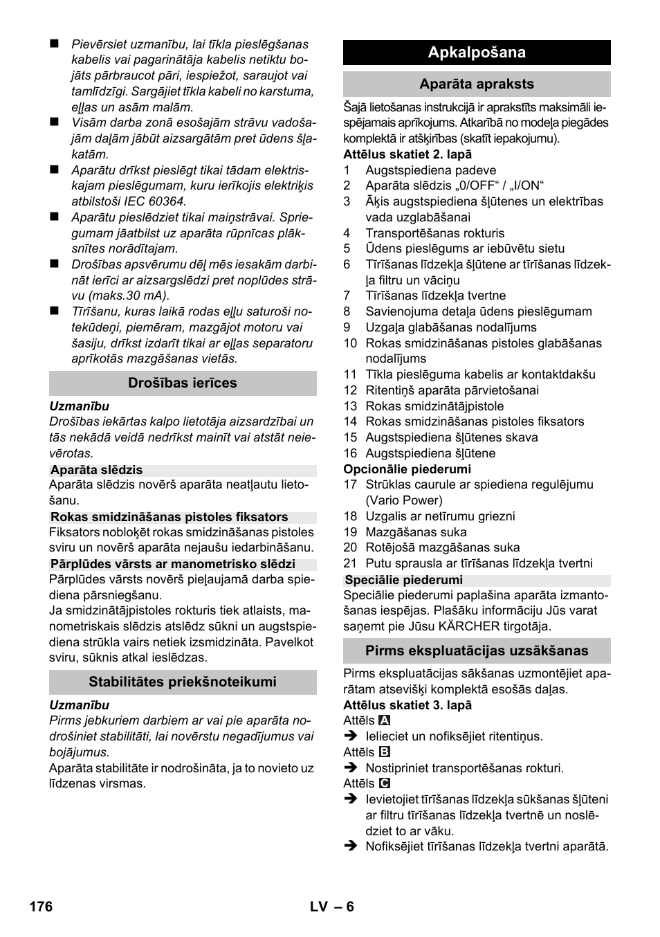 Karcher K 2 Premium User Manual | Page 176 / 196