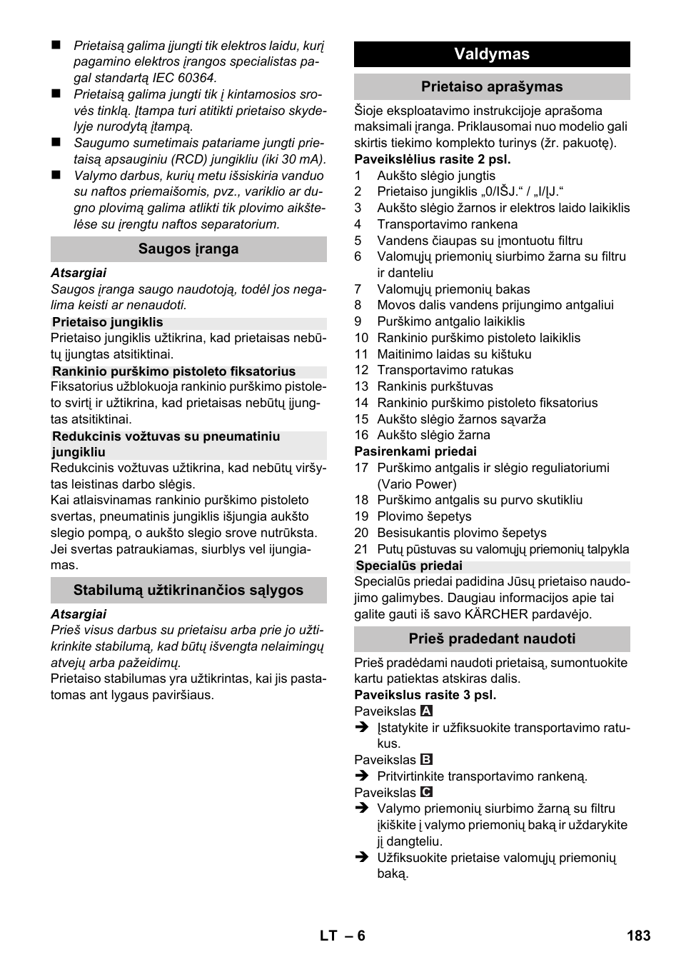 Karcher K 2 Premium User Manual | Page 183 / 196