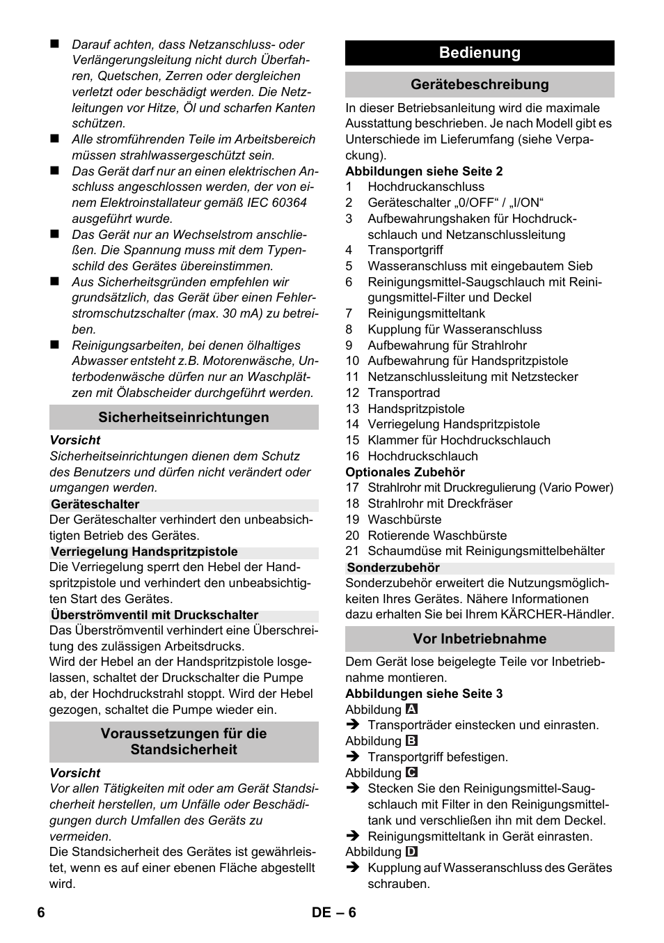 Karcher K 2 Premium User Manual | Page 6 / 196