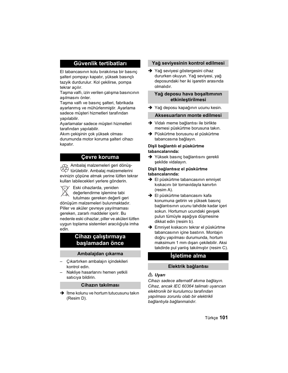 Karcher HD 10-25-4 Cage Plus User Manual | Page 101 / 224