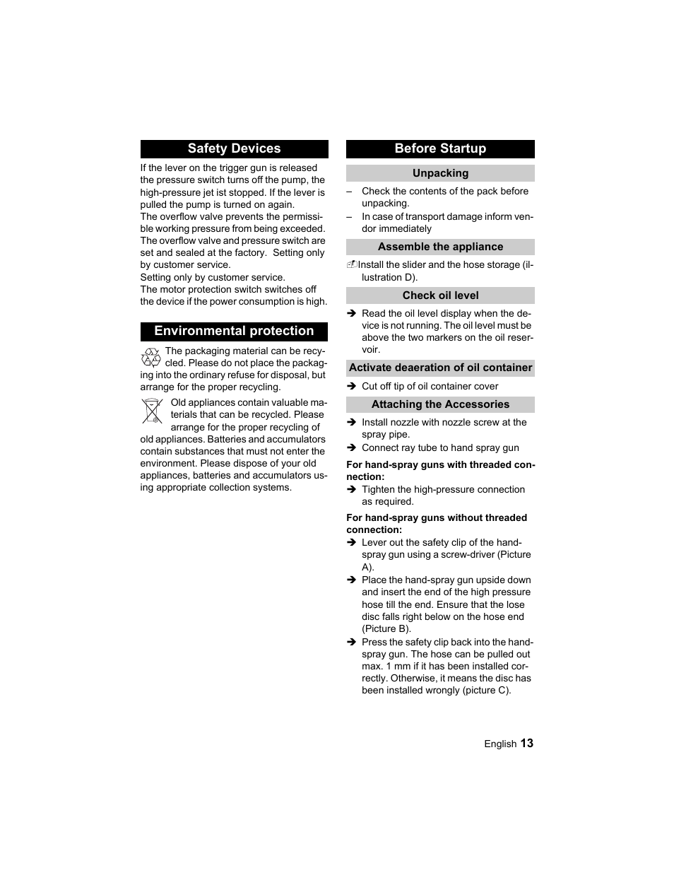 Karcher HD 10-25-4 Cage Plus User Manual | Page 13 / 224