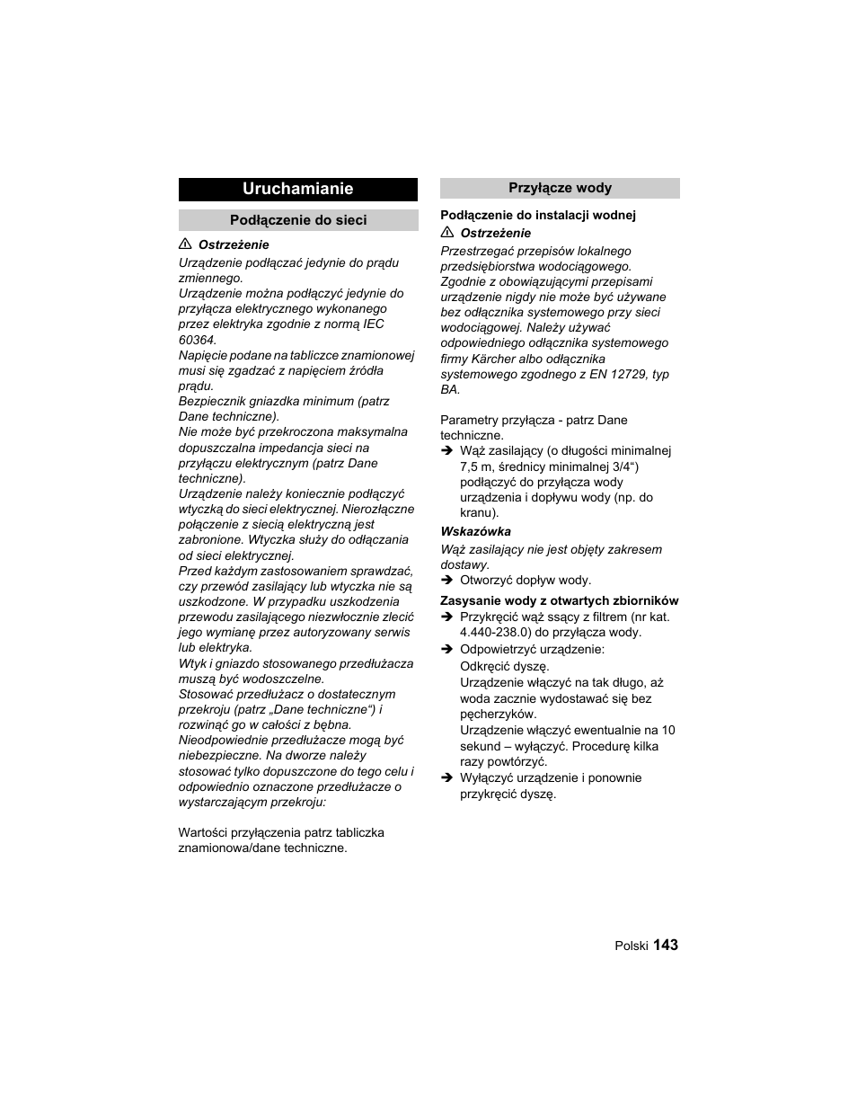 Karcher HD 10-25-4 Cage Plus User Manual | Page 143 / 224