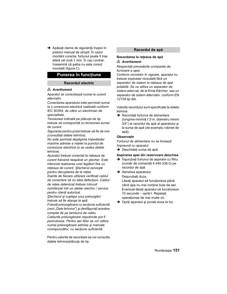 Karcher HD 10-25-4 Cage Plus User Manual | Page 151 / 224