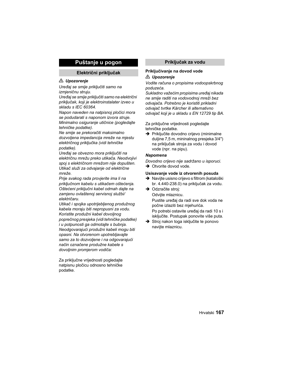 Karcher HD 10-25-4 Cage Plus User Manual | Page 167 / 224