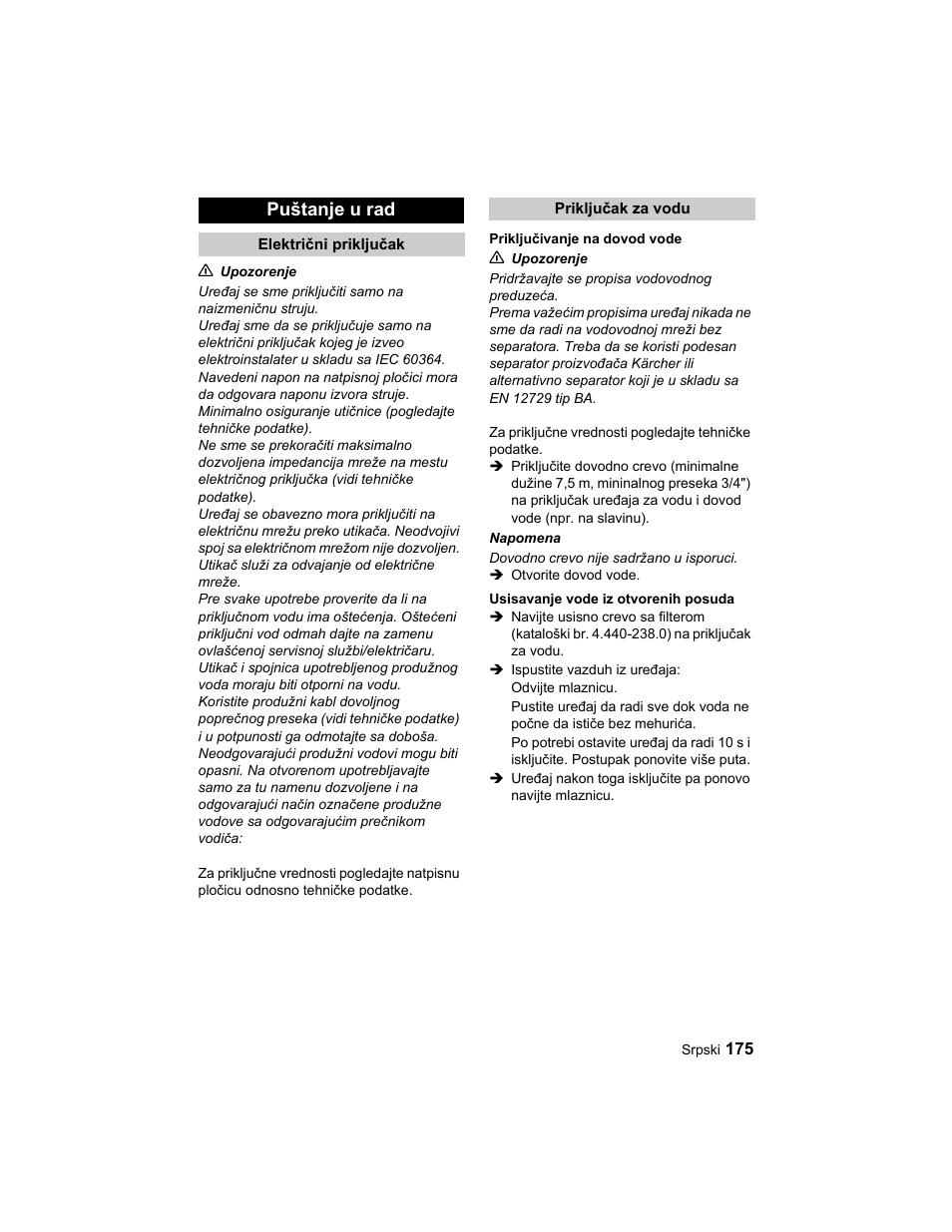 Karcher HD 10-25-4 Cage Plus User Manual | Page 175 / 224