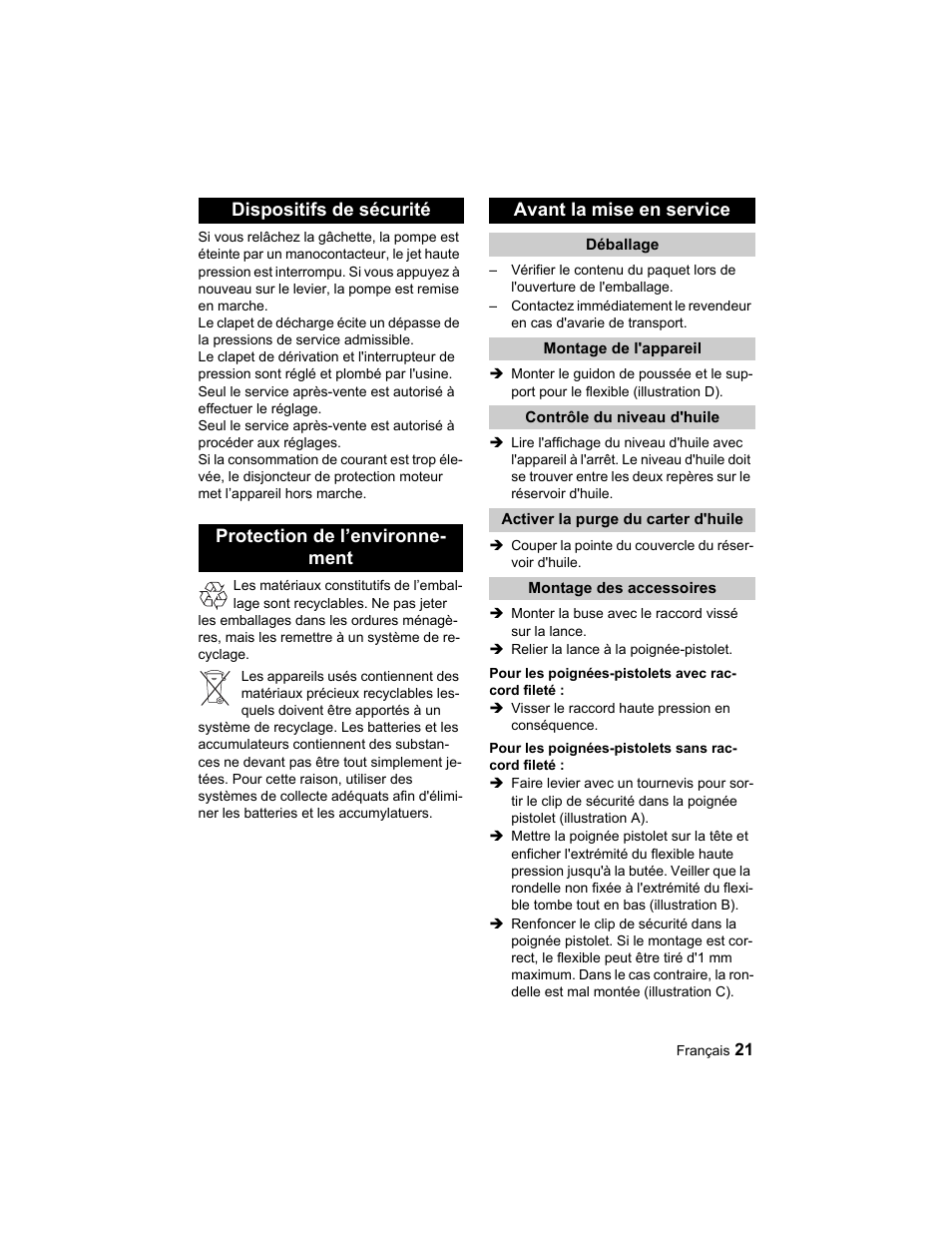 Karcher HD 10-25-4 Cage Plus User Manual | Page 21 / 224