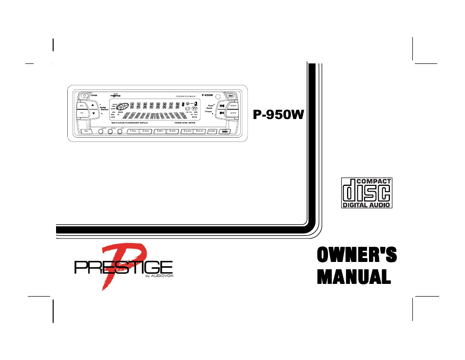 Audiovox Prestige P-950W User Manual | 16 pages